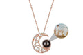 Projection necklace gift rose gold