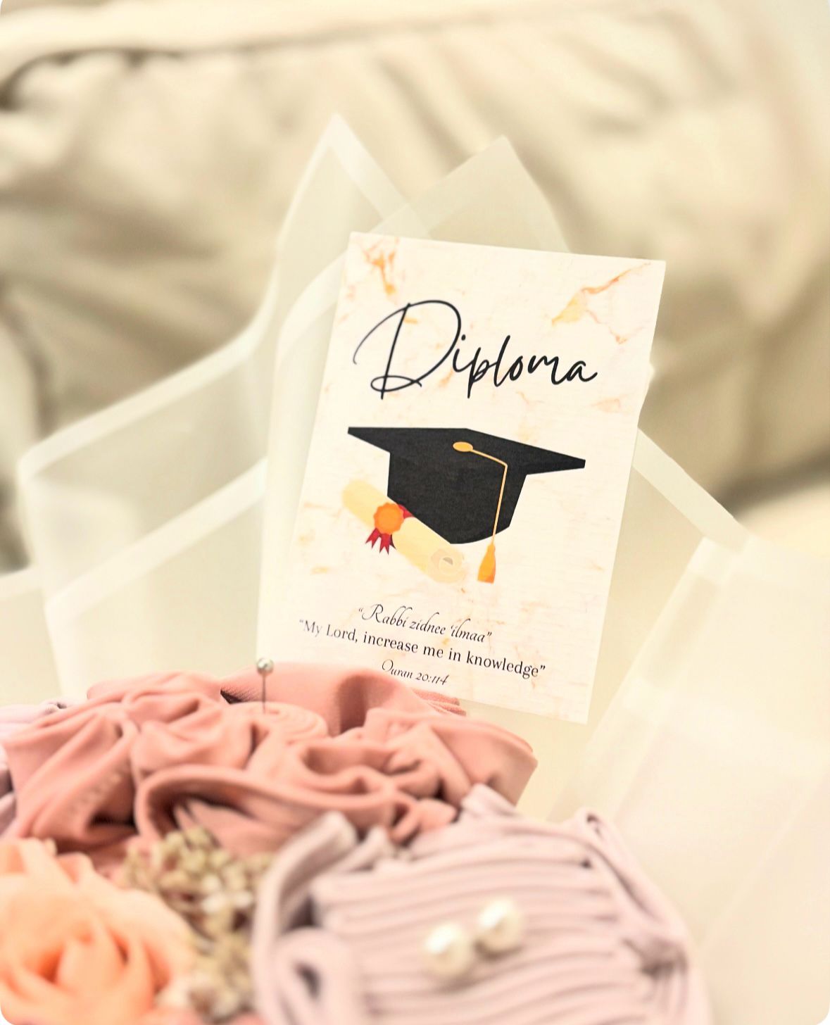 Diploma Mubarak gefeliciteerd wenskaart cadeau