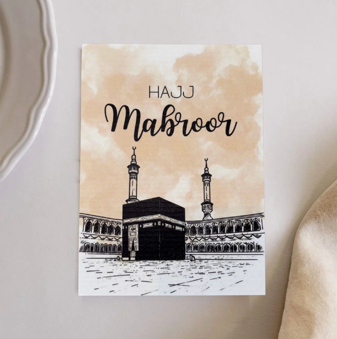 Hajj Mubarak Mekka wenskaart cadeau