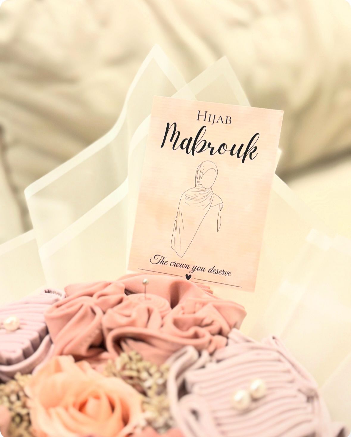 Hijab Mubarak gefeliciteerd hoofddoek dragen wenskaart cadeau