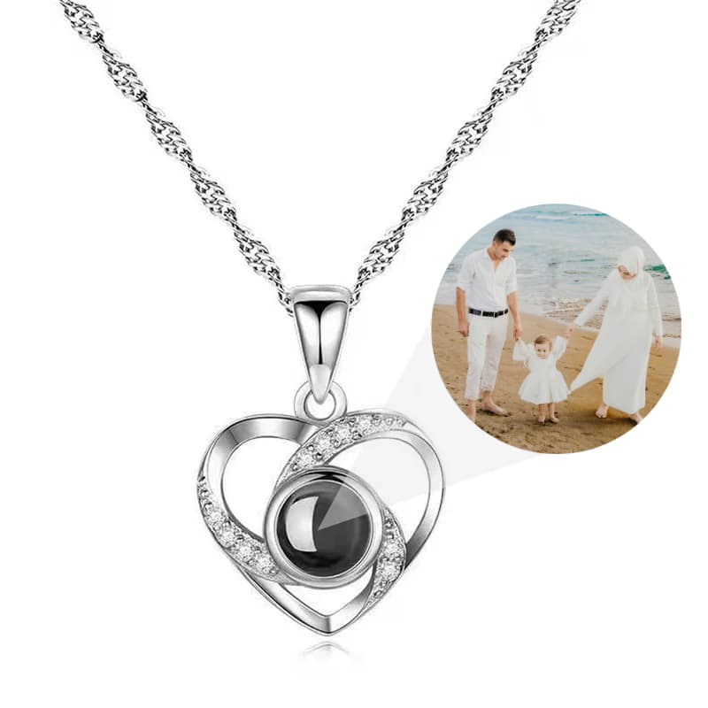 Projection necklae gift for her