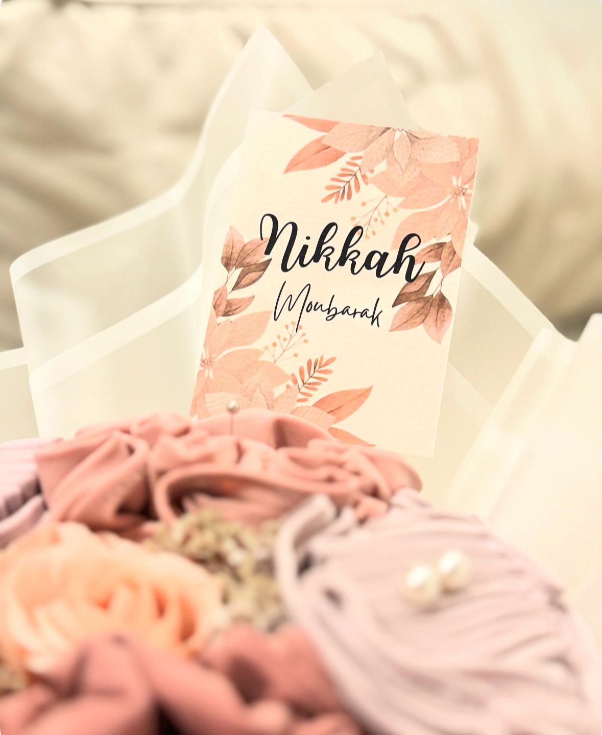 Nikkah Mubarak wenskaart cadeau