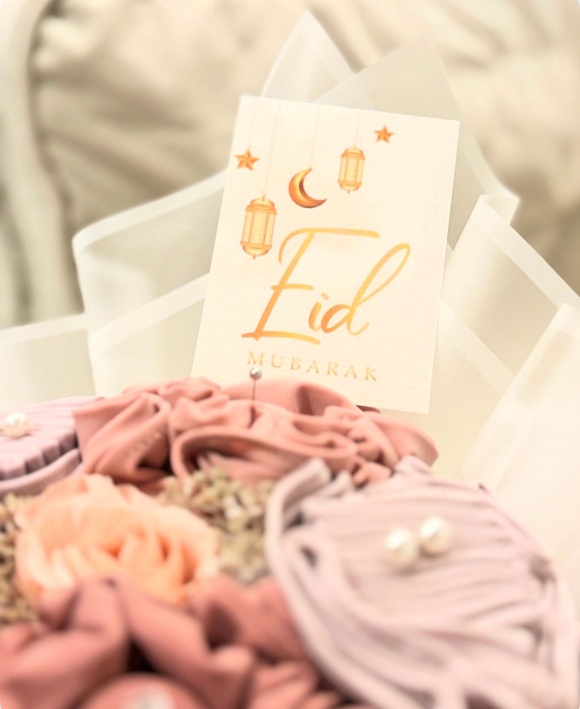 Eid Mubarak wenskaart cadeau suikerfeest offerfeest