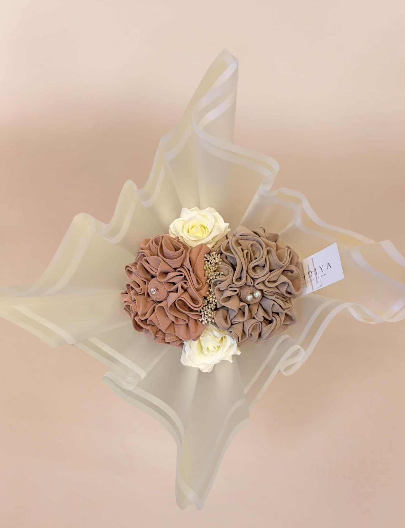 Khimar bouquet by Lhdiya the perfect gift for her wearing a hijab