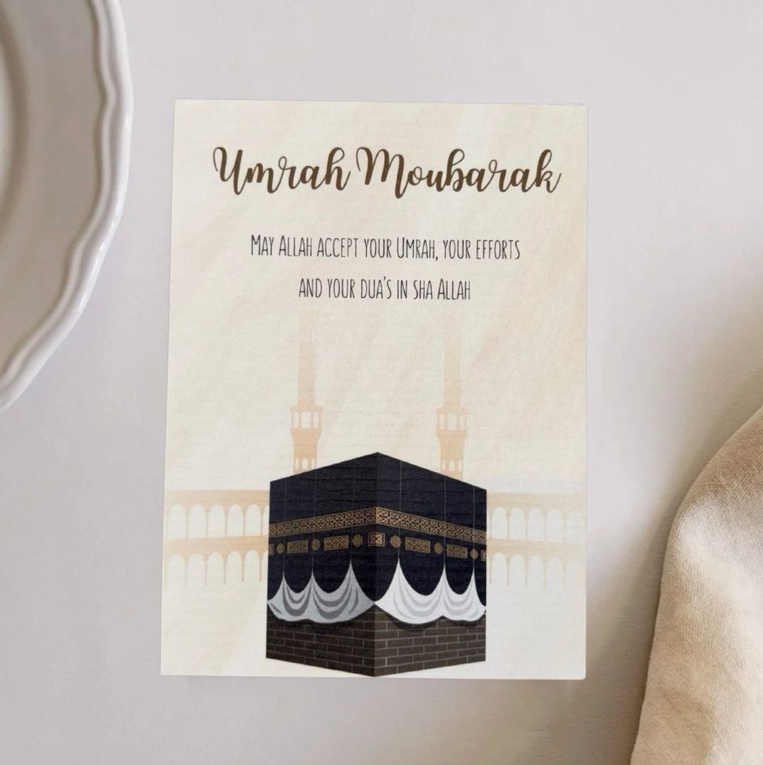 umrah mubarak mekka wenskaart cadeau