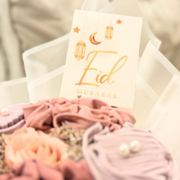 Eid Mubarak wenskaart cadeau suikerfeest offerfeest