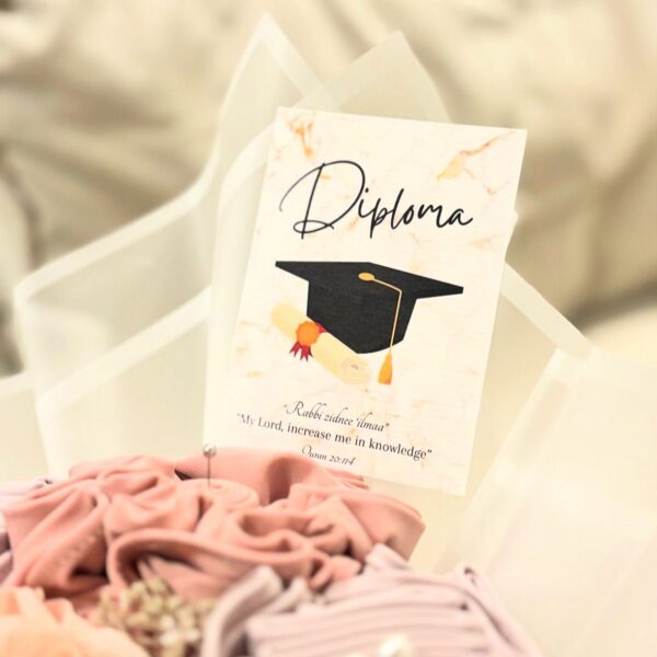 Diploma Mubarak gefeliciteerd wenskaart cadeau