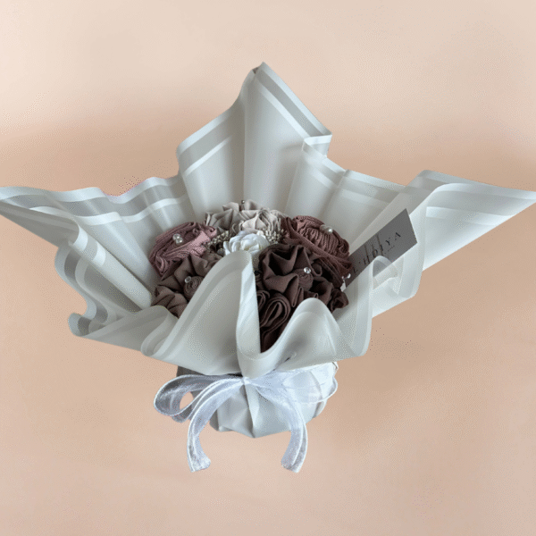 Chiffon hoofddoek boeket hijab bouquet gift