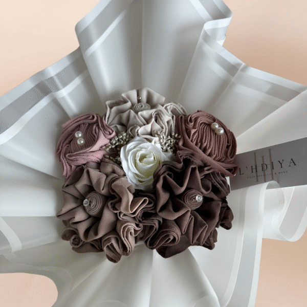 Chiffon hoofddoek boeket hijab bouquet gift