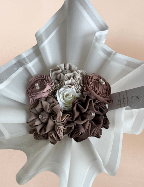 Chiffon hoofddoek boeket hijab bouquet gift